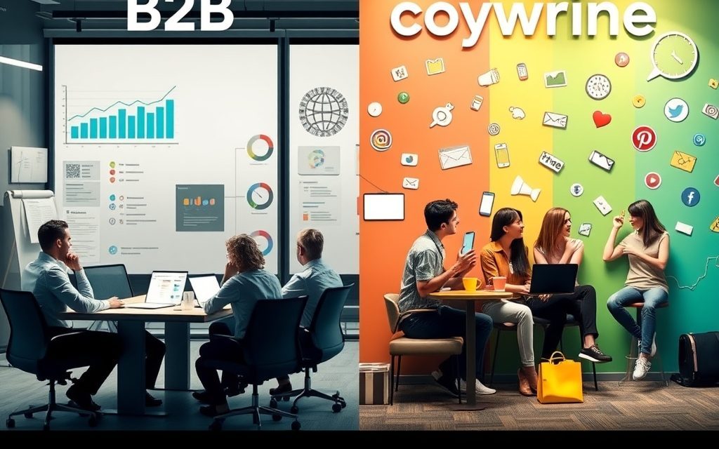 Copywriting B2B a B2C: różnice w argumentacji, języku, procesie decyzyjnym i CTA